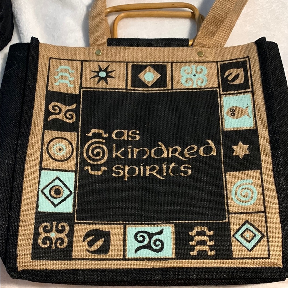 Kindred Spirits Black and Tan Tote Bag